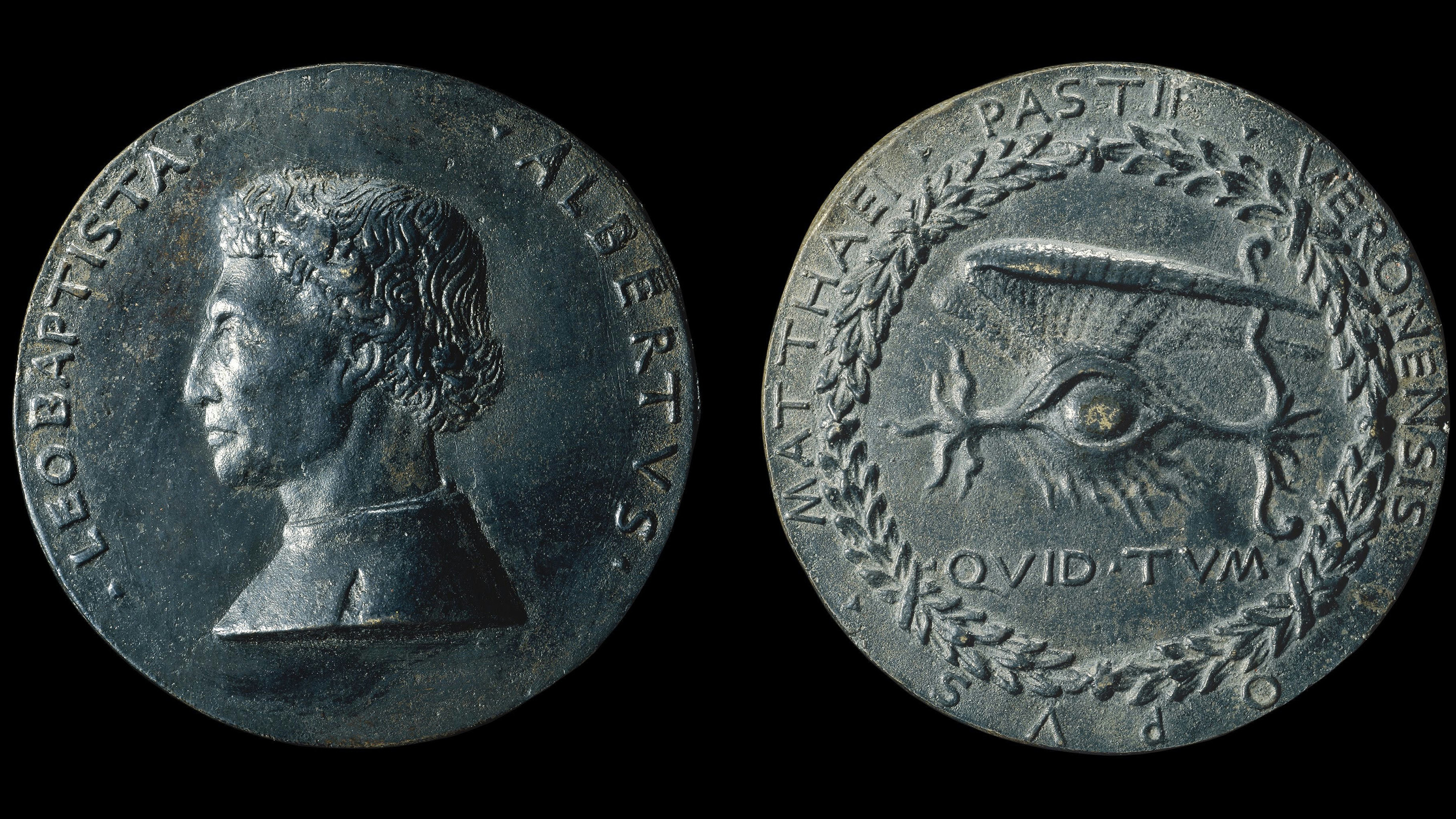 Matteo de' Pasti, Medaglia di Leon Battista Alberti, 1446-1450, bronzo, Londra, British Museum