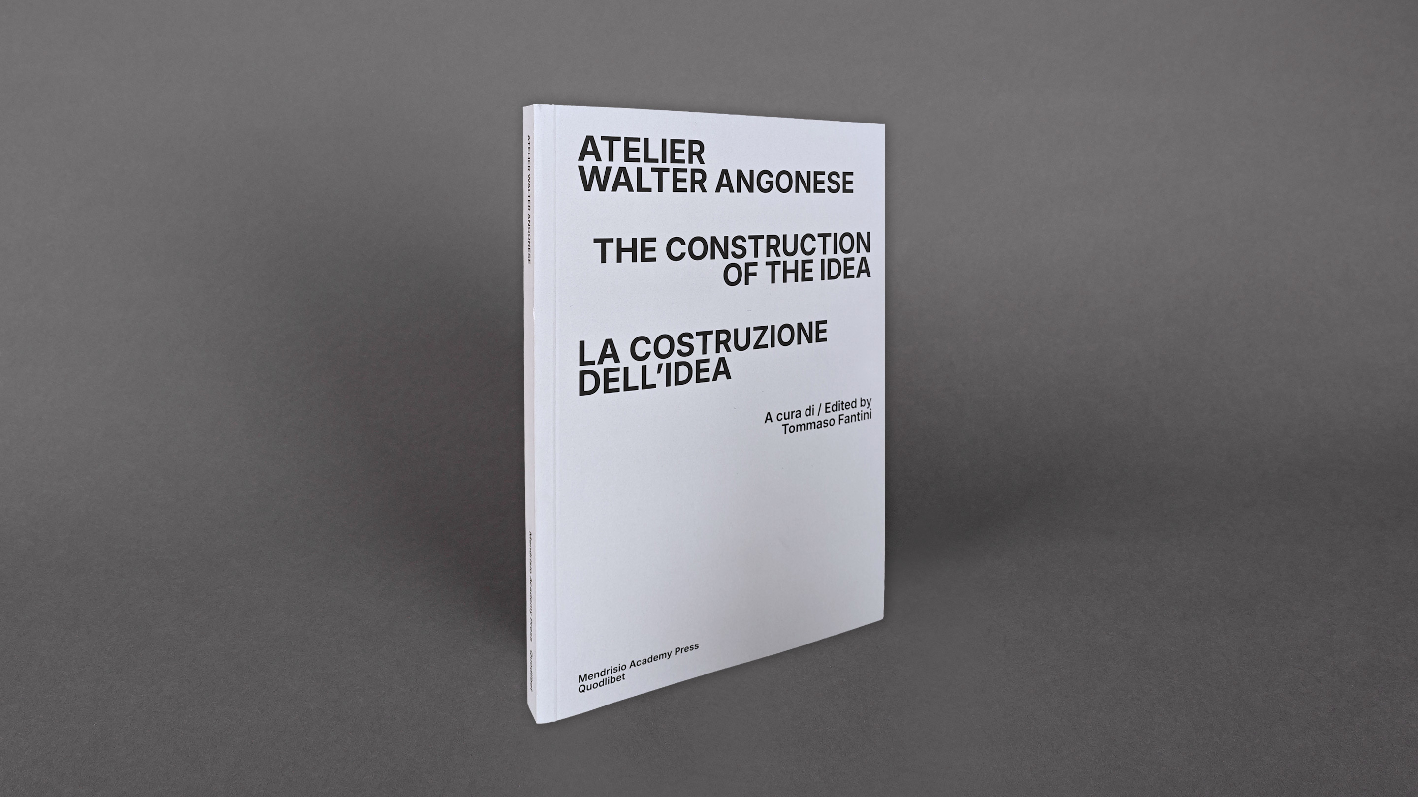 Atelier Walter Angonese The Construction of the Idea / La costruzione dell'idea, Mendrisio Academy Press / Quadlibet