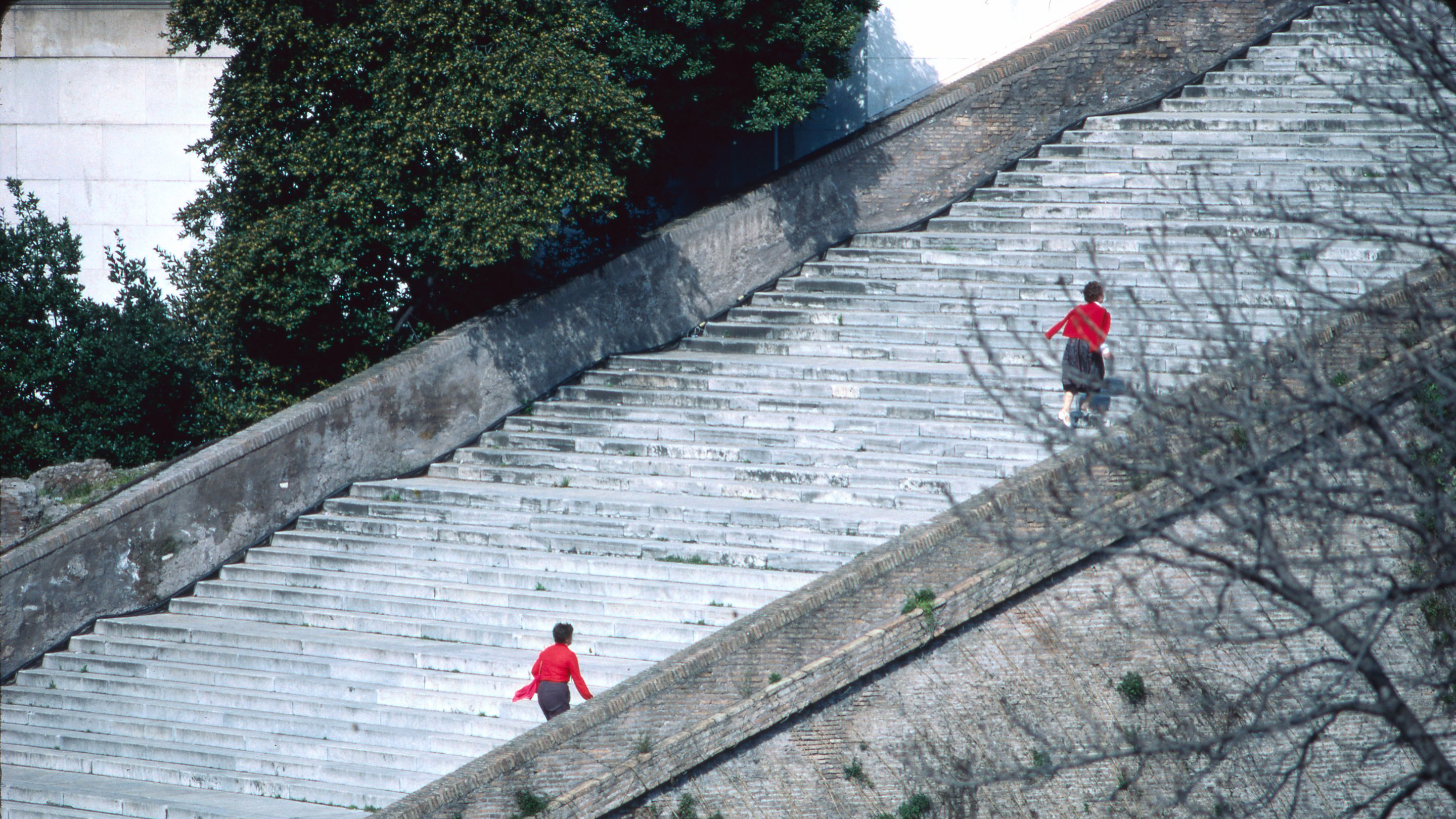 André Corboz, Rome, l'escalier de l'Aracoeli, de la Roche Tarpéienne, 1985, Mendrisio, Iconoteca dell'Accademia di architettura